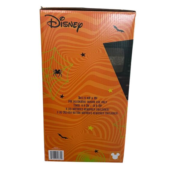 Disney Halloween Village Set 9 Pc Resin LED Haunted Music Minnie Mickey Pumpkins - Picture 9 of 11